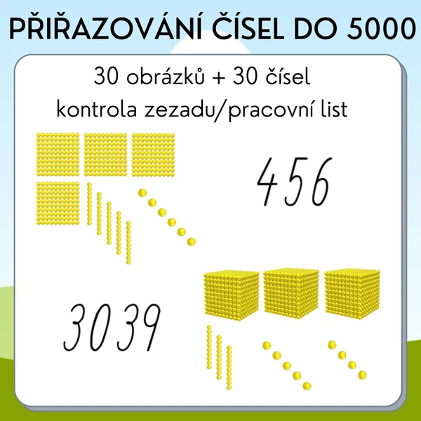 Přiřazování čísel do 5000