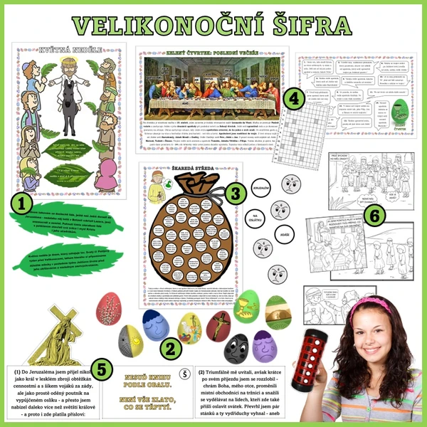 Velikonoční šifra (samostatná práce skupinek)