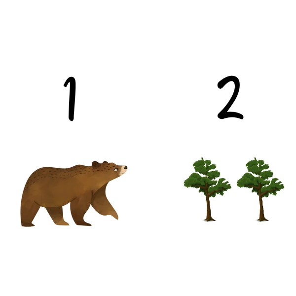 Plakáty se zvířátky na počítání 1 - 10