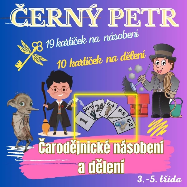 Černý Petr-čarodějnické násobení a dělení