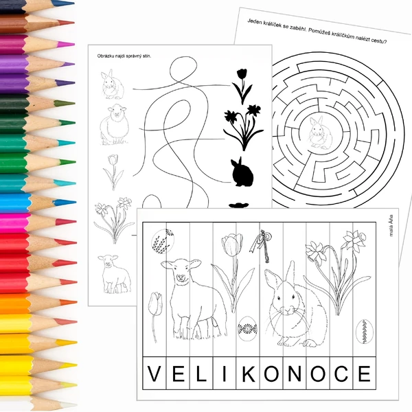 VELIKONOCE - PRACOVNÍ LISTY