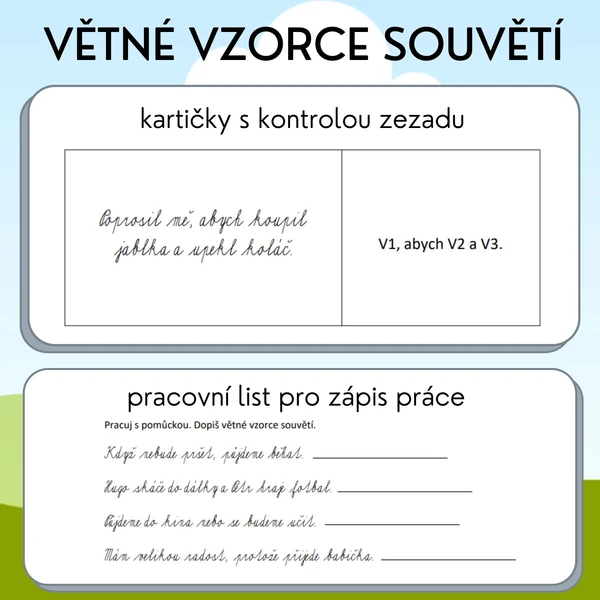 Větné vzorce souvětí