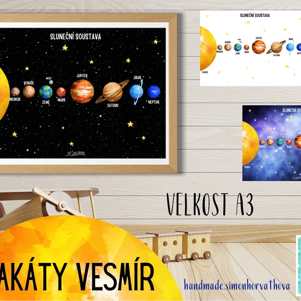 Plakáty VESMÍR A3