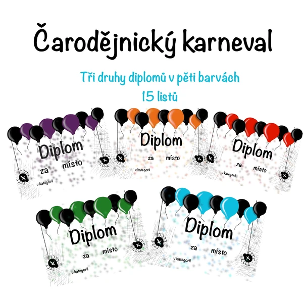 Diplomy- čarodějnický karneval 