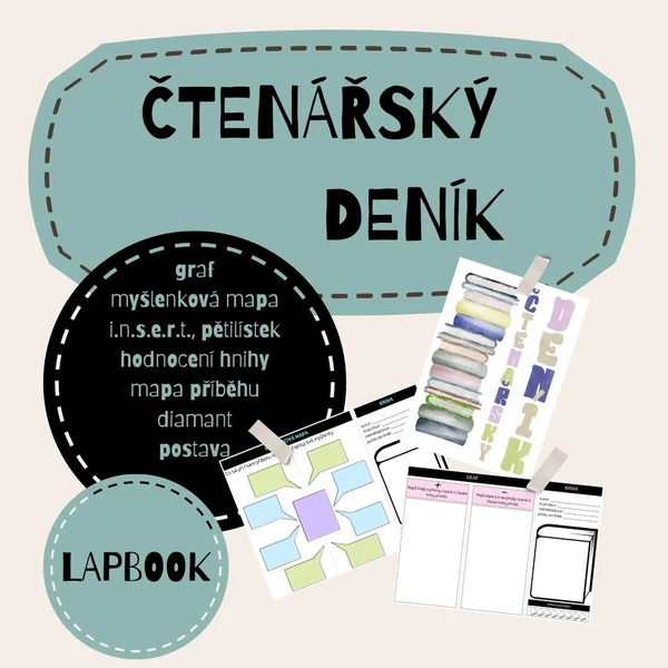 ČTENÁŘSKÝ DENÍK - lapbook