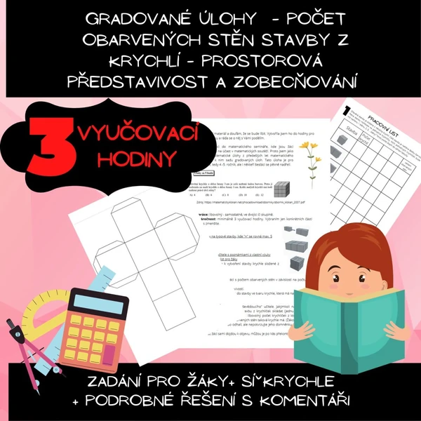 Prostorová představivost -zobecňování - obarvené stěny krychle