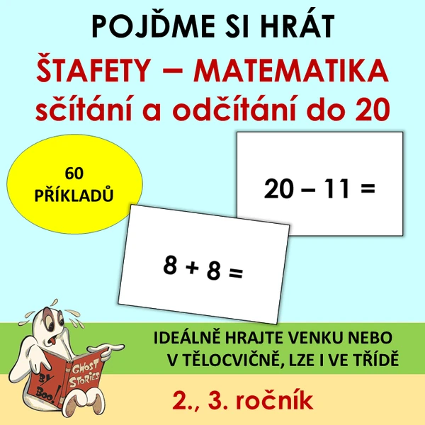 Štafety - sčítání a odčítání do 20