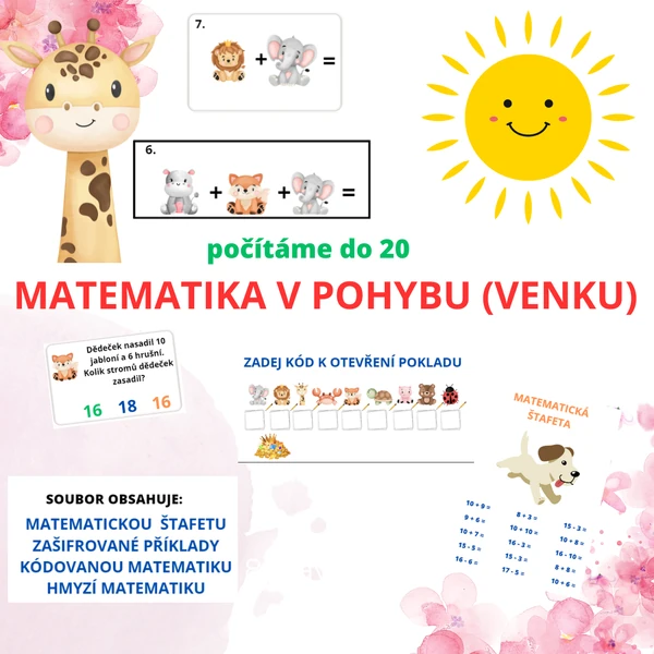 MATEMATIKA V POHYBU (venku) - POČÍTÁME DO 20