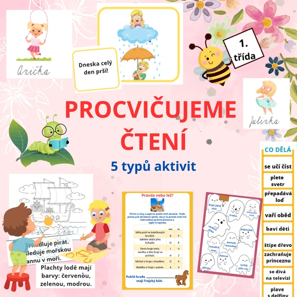 SOUBOR AKTIVIT DO ČJ - PROCVIČUJEME ČTENÍ