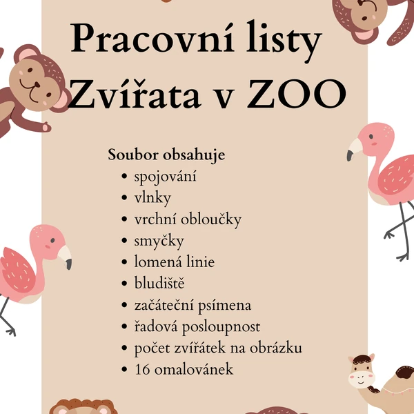 Pracovní a grafomotorické listy