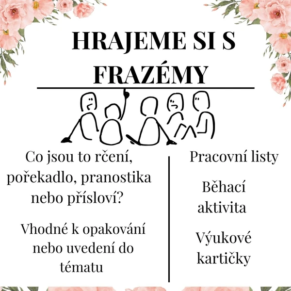 Hrajeme si s frazémy - přísloví, pranostika, rčení a pořekadlo 