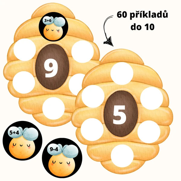 počítej s včelkou do 10