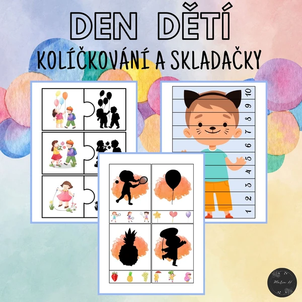 Den dětí, kolíčkování a skládačky