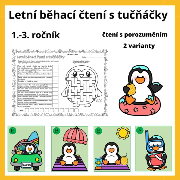 Letní běhací čtení s tučňáčky