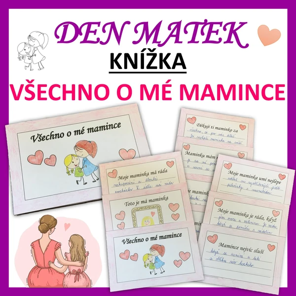 KNÍŽKA - Všechno o mé mamince - DEN MATEK