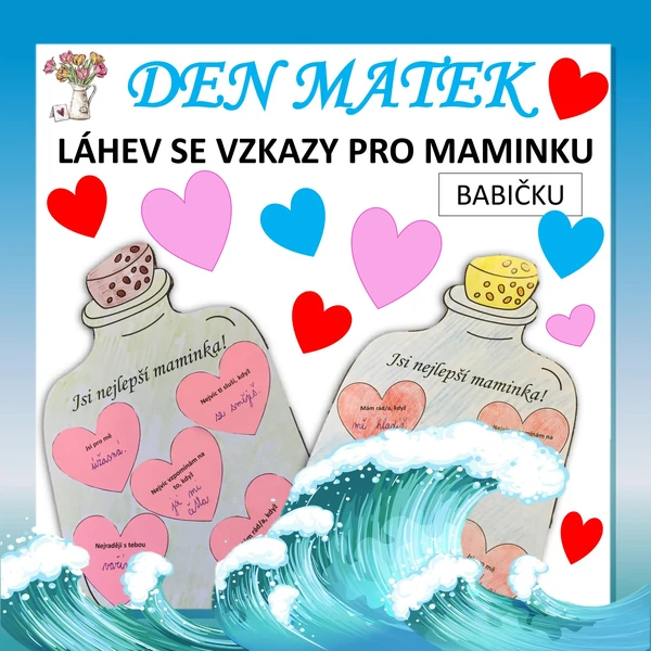 Láhev se vzkazy pro maminku - DEN MATEK