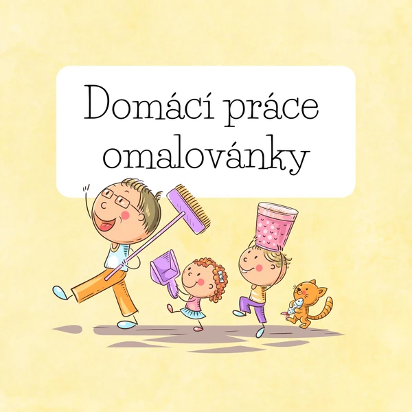 Domácí práce-omalovánky