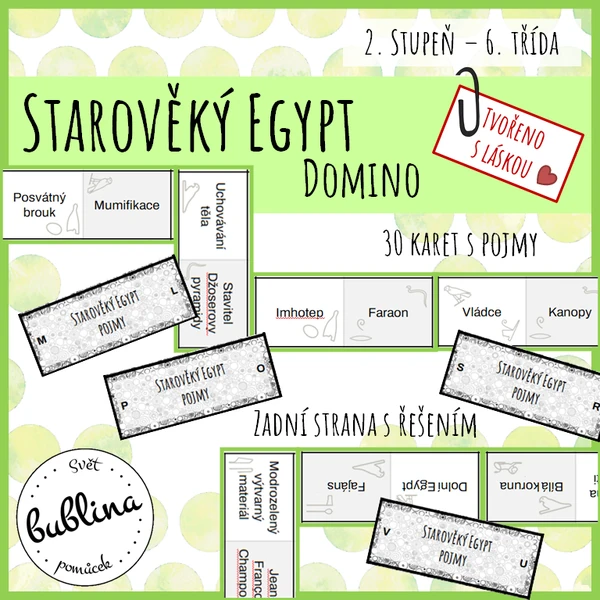 Starověký Egypt – pojmové DOMINO