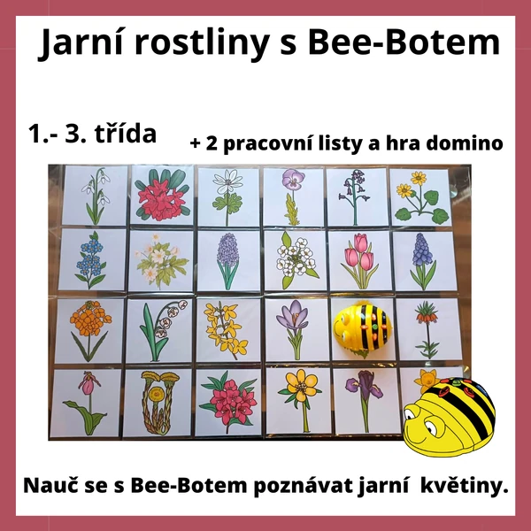 Jarní rostliny s Bee-Botem