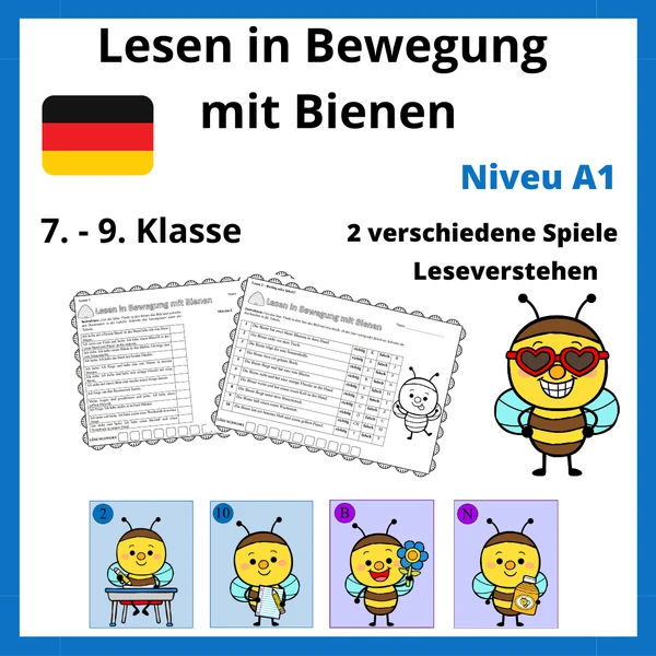 Lesen in Bewegung mit Bienen