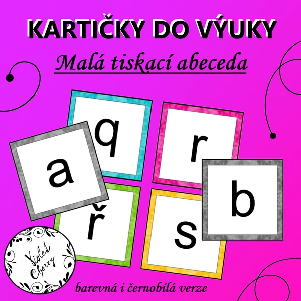Kartičky do výuky - Malá tiskací abeceda