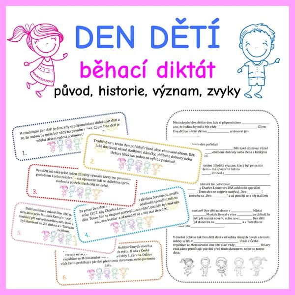 Den dětí - běhací diktát