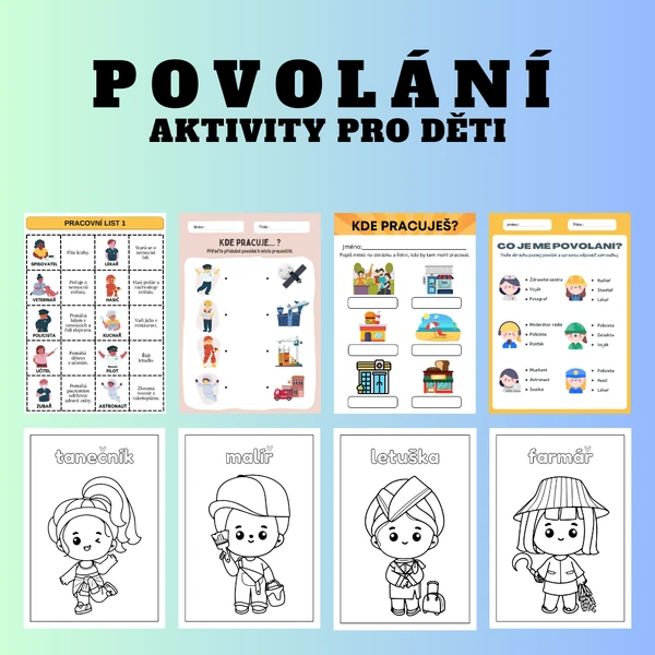 Povolání - aktivity pro děti
