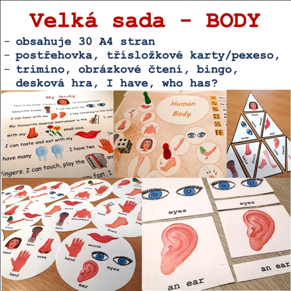 Velká sada aktivit - Human Body