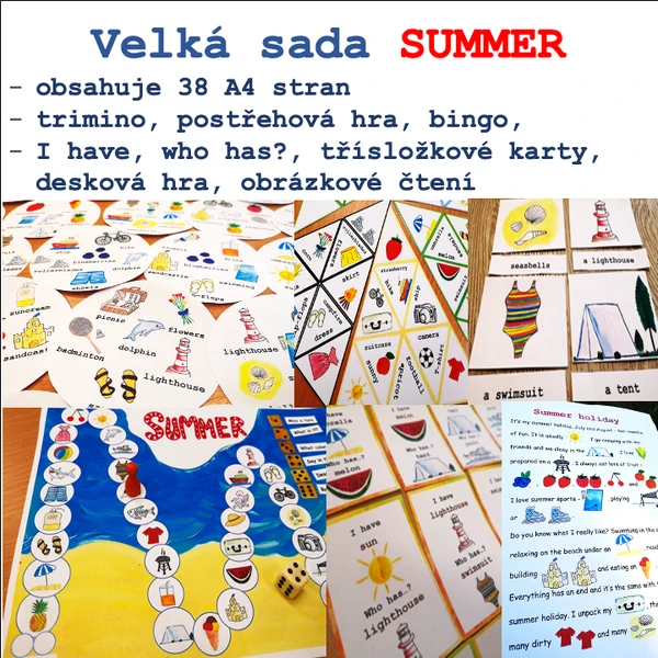 Velká sada aktivit - SUMMER