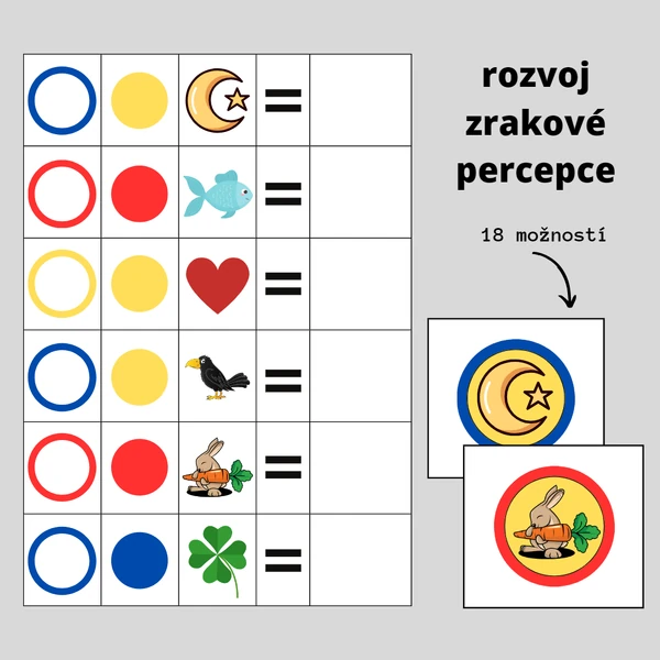 rozvoj zrakové percepce
