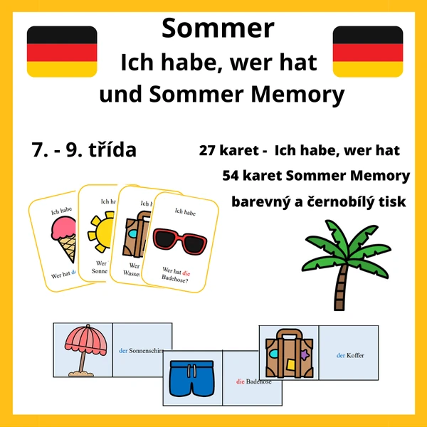 Sommer - Ich habe/wer hat? und Sommer Memory
