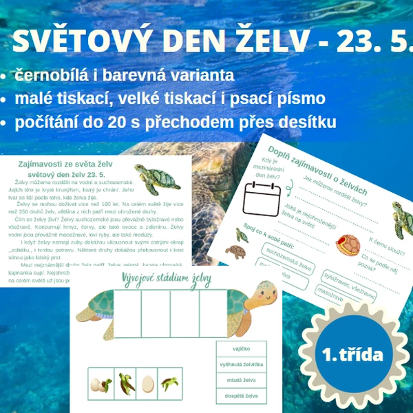 SVĚTOVÝ DEN ŽELV 23. 5.