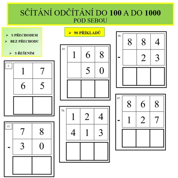 POČÍTÁME POD SEBOU