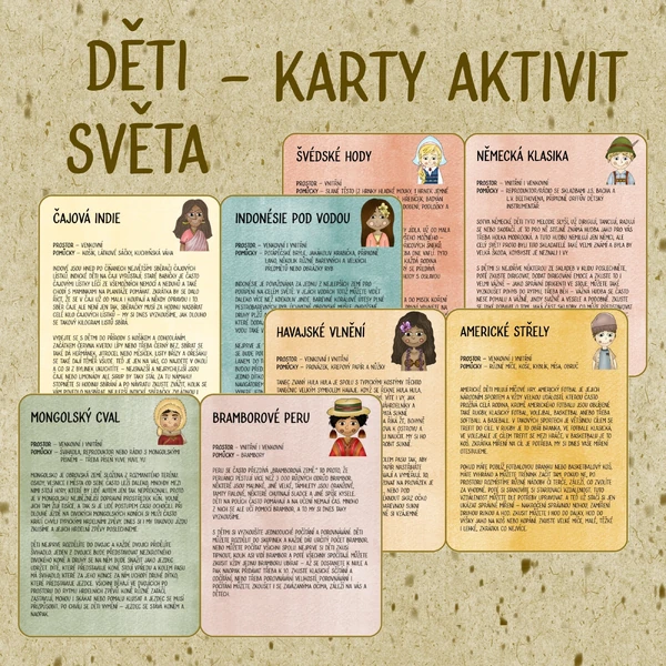 Děti světa - Karty aktivit