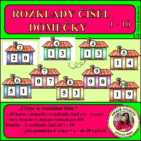ROZKLAD ČÍSEL – DOMEČKY