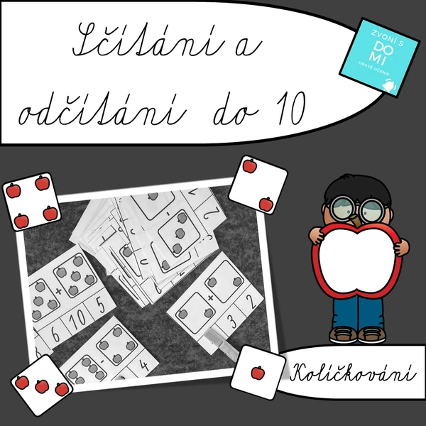 Sčítání a odčítání do 10 - kolíčkování