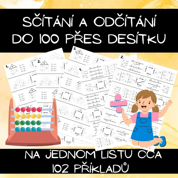 Sčítání a odčítání do 100 přes desítku