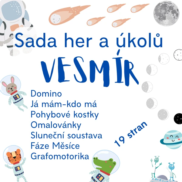 Sada her a kvízů - VESMÍR