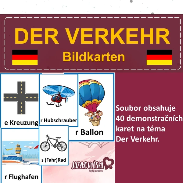 Der Verkehr Bildkarten