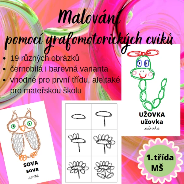 Malování pomocí grafomotorických prvků