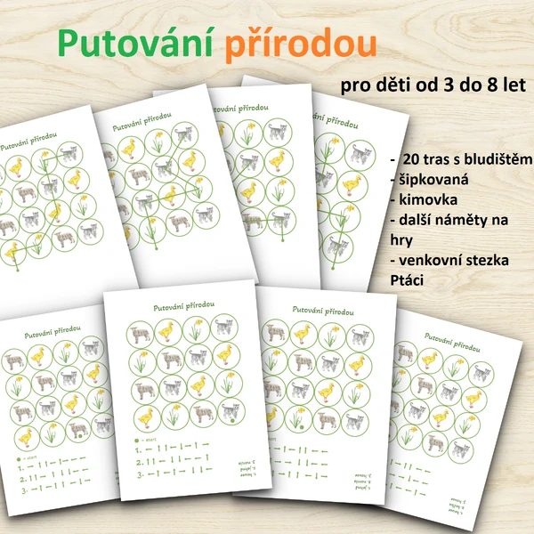 Putování přírodou - na školu v přírodě, výlet, do třídy i ven 