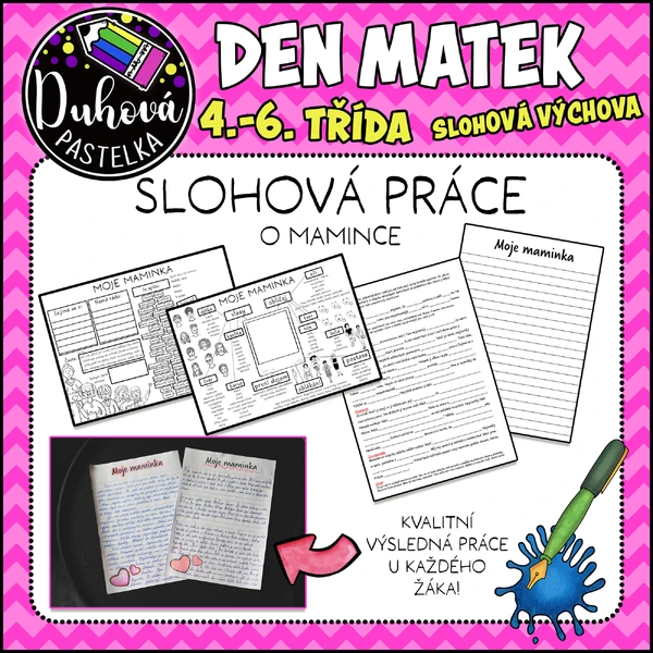 Charakteristika - slohová práce Moje maminka