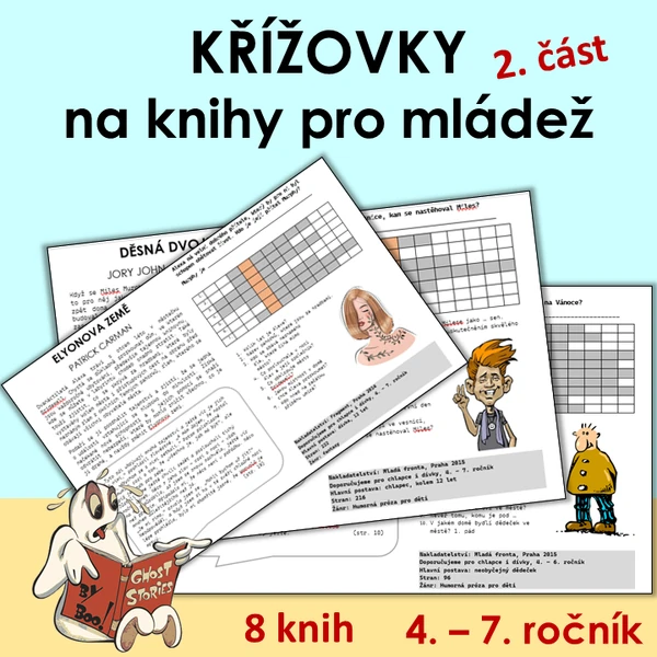 Křížovky na knihy 2. část - 4. - 7. ročník
