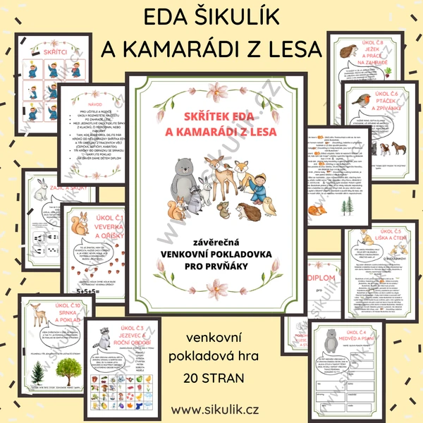 SKŘÍTEK EDA A KAMARÁDI Z LESA závěrečná VENKOVNÍ POKLADOVKA PRO PRVŇÁKY