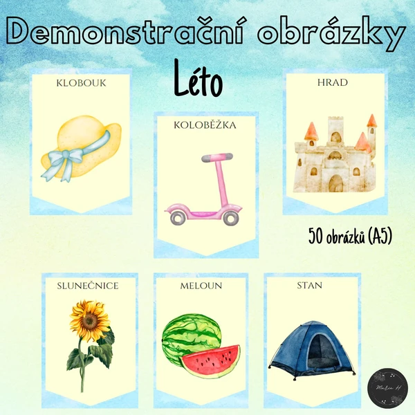 Léto, demonstrační obrázky