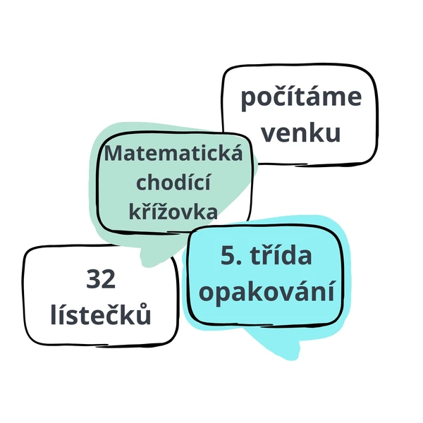 Matematická chodící křížovka  - opakování učiva 5. třídy