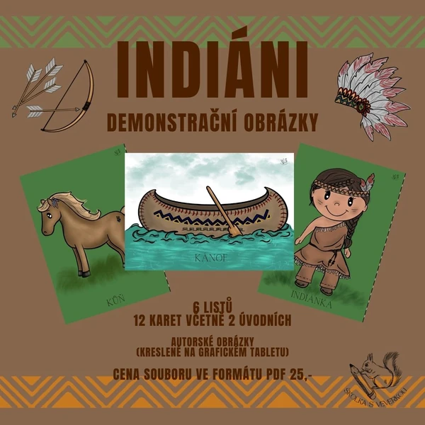 INDIÁNI - demonstrační obrázky