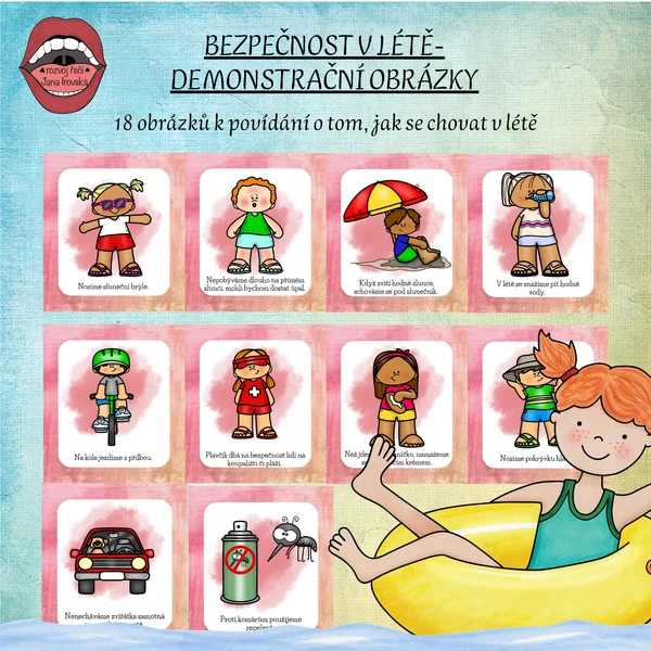 BEZPEČNOST V LÉTĚ: DEMONSTRAČNÍ OBRÁZKY 