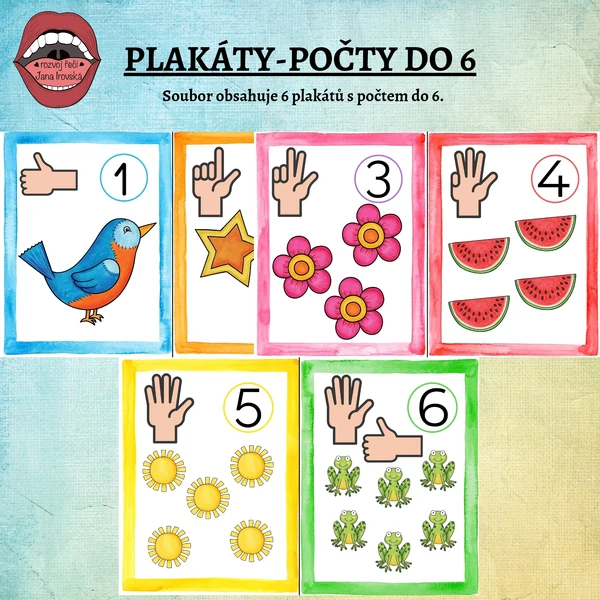 PLAKÁTY: POČTY DO 6