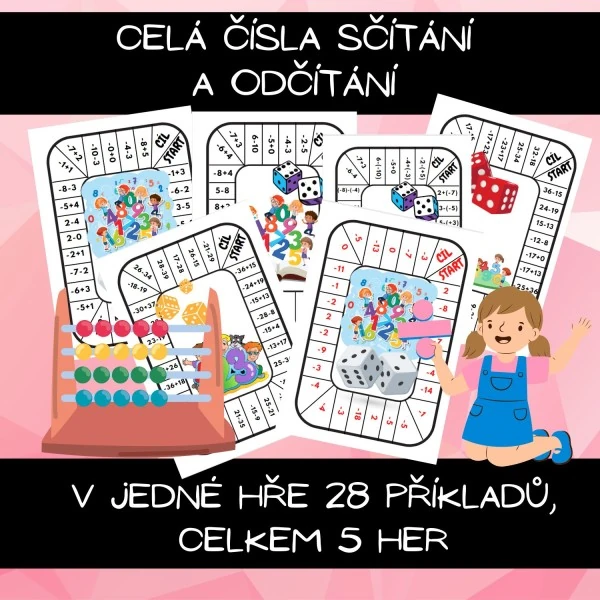 Celá čísla sčítání a odčítání